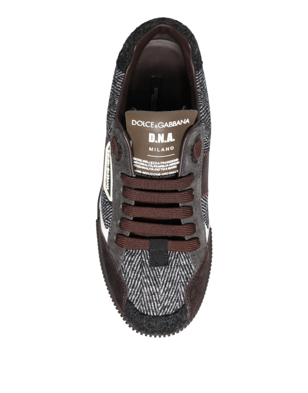 Dolce & Gabbana Multicolor Leather Low Top Sneakers Shoes
