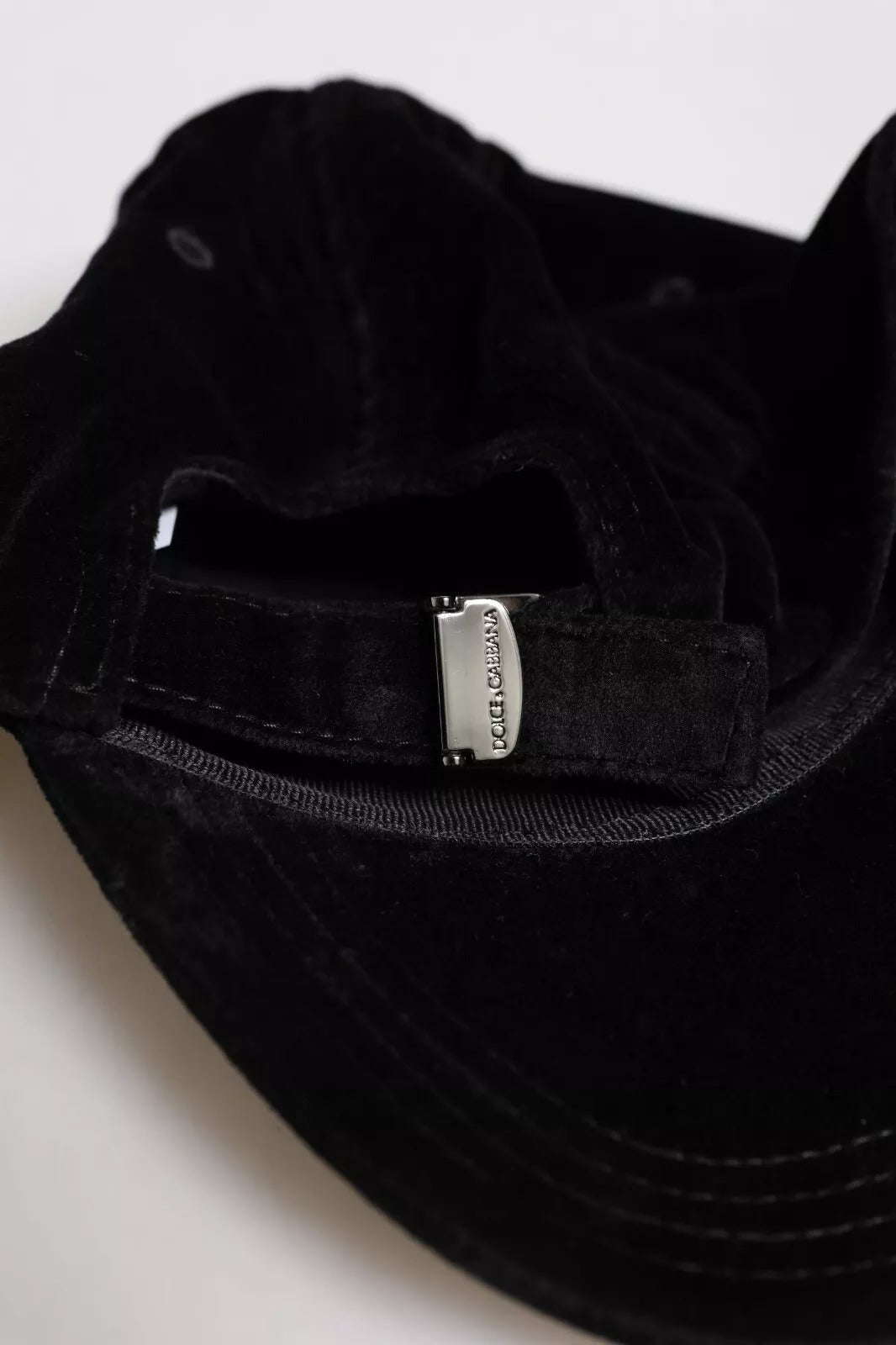 Dolce & Gabbana Black Cotton 6 Panels Baseball Cap Hat