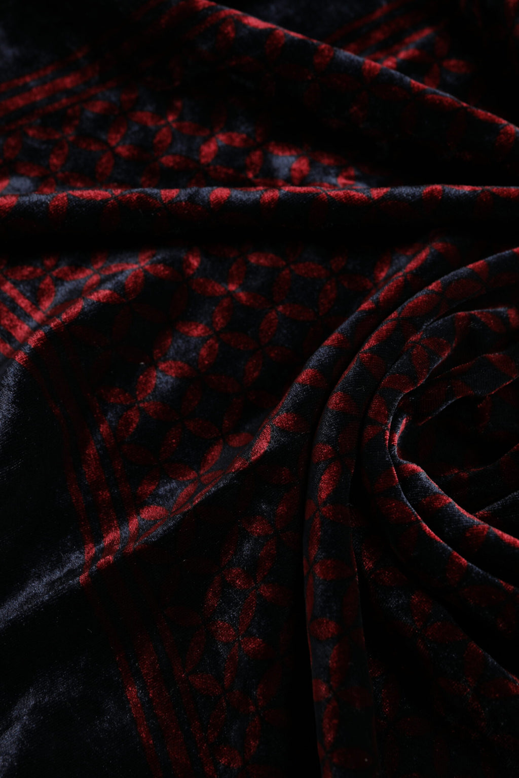 Dolce & Gabbana Black Red Viscose Square Men Foulard Scarf