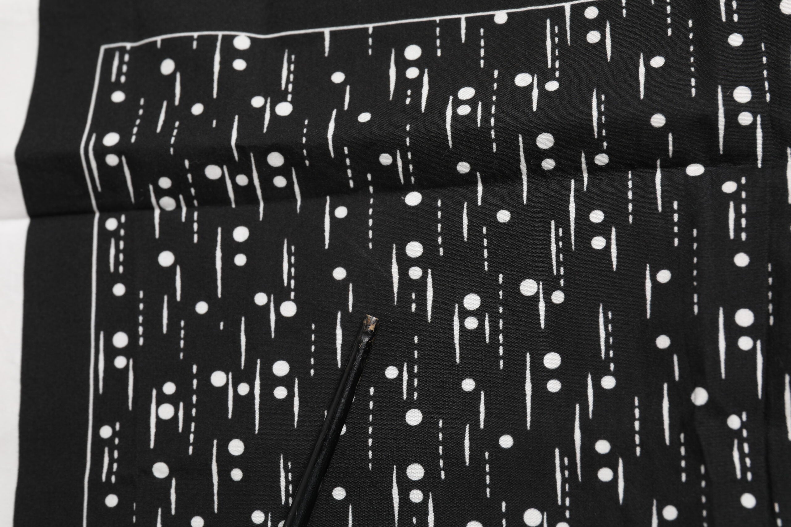 Dolce & Gabbana Black White Printed Square Foulard Scarf