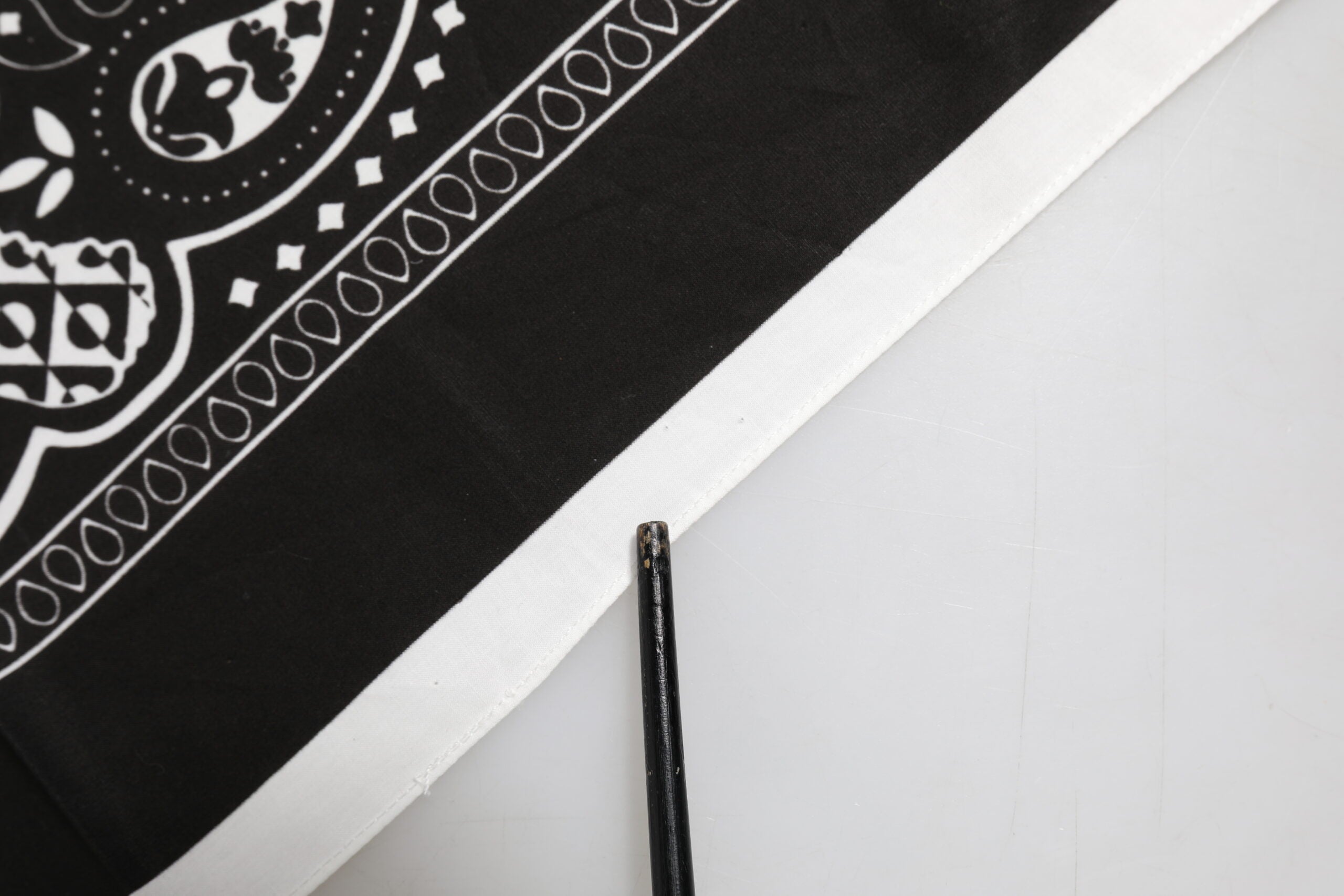 Dolce & Gabbana Black White Bandana Square Foulard Scarf