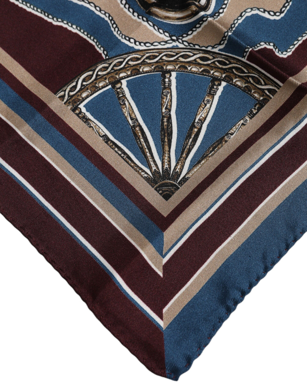 Dolce & Gabbana Multicolor Printed Silk Square Foulard Scarf