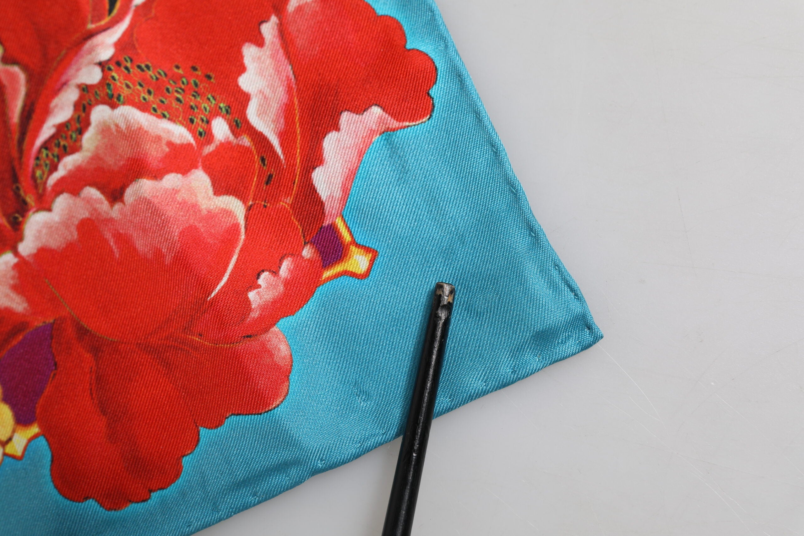 Dolce & Gabbana Multicolor Floral Print Square Foulard Scarf