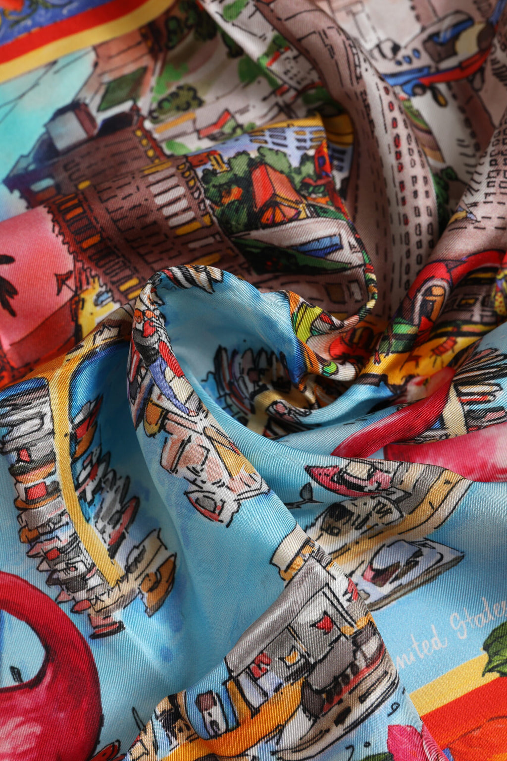 Dolce & Gabbana Multicolor Graphic Print Square Foulard Scarf