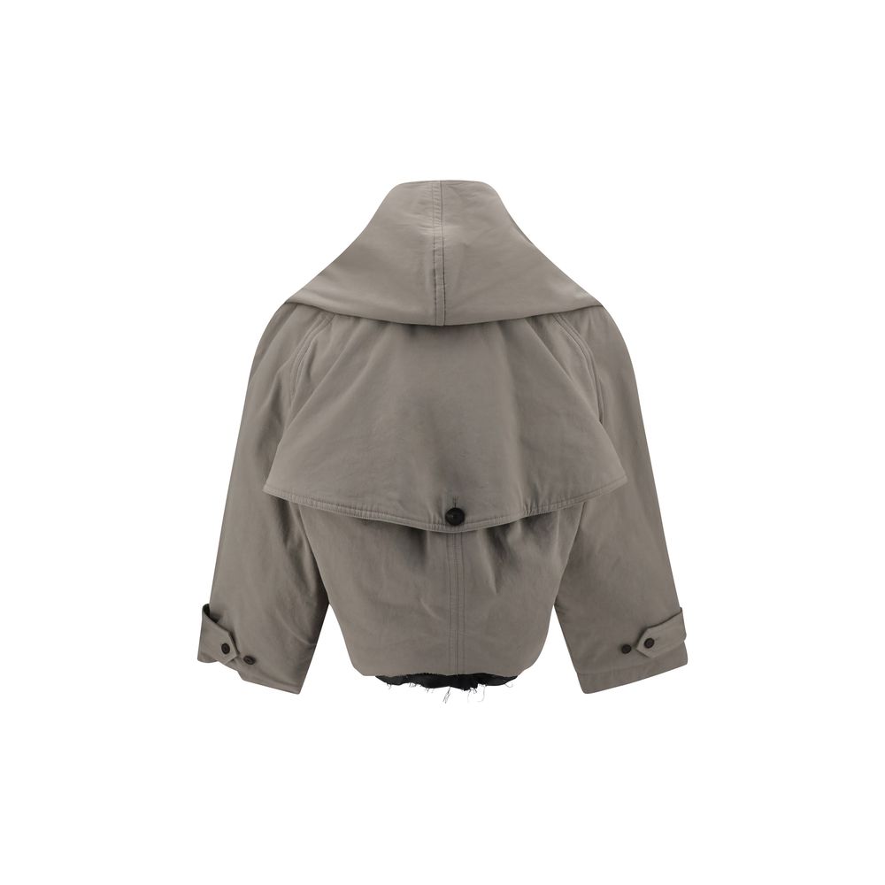 Balenciaga Reverse hooded Trench Coat