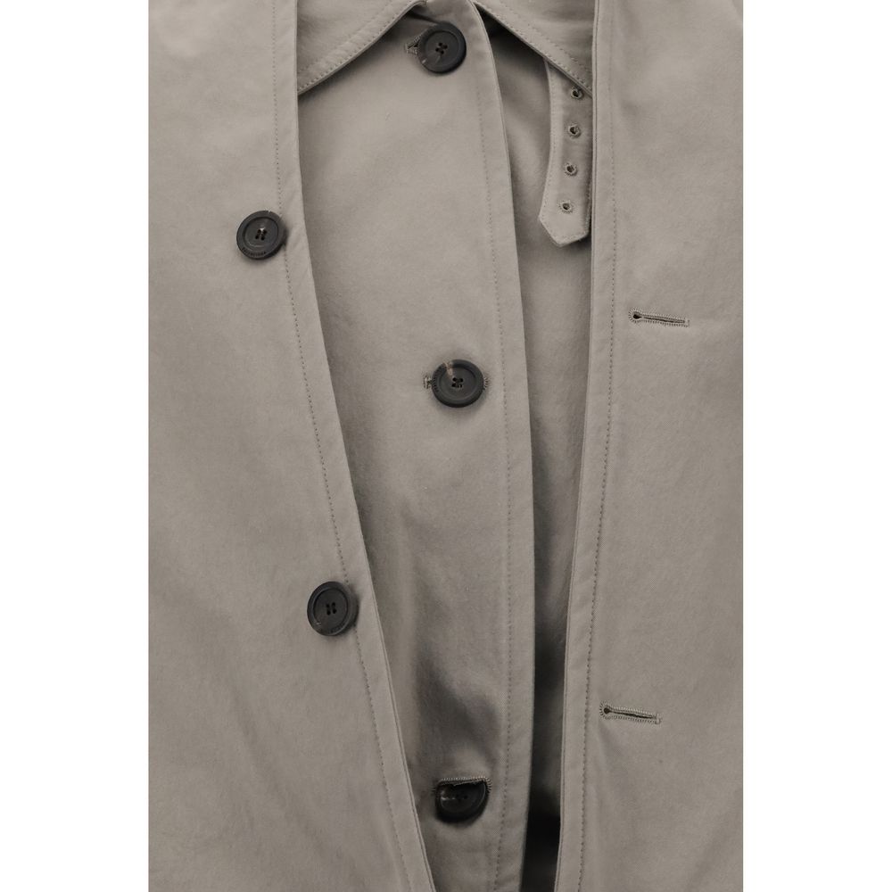 Balenciaga Reverse hooded Trench Coat