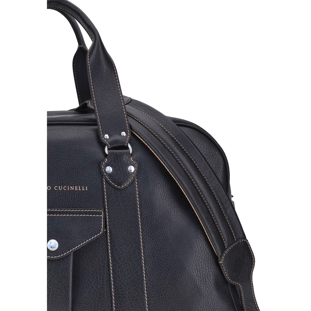 Brunello Cucinelli Leather Travel Bag