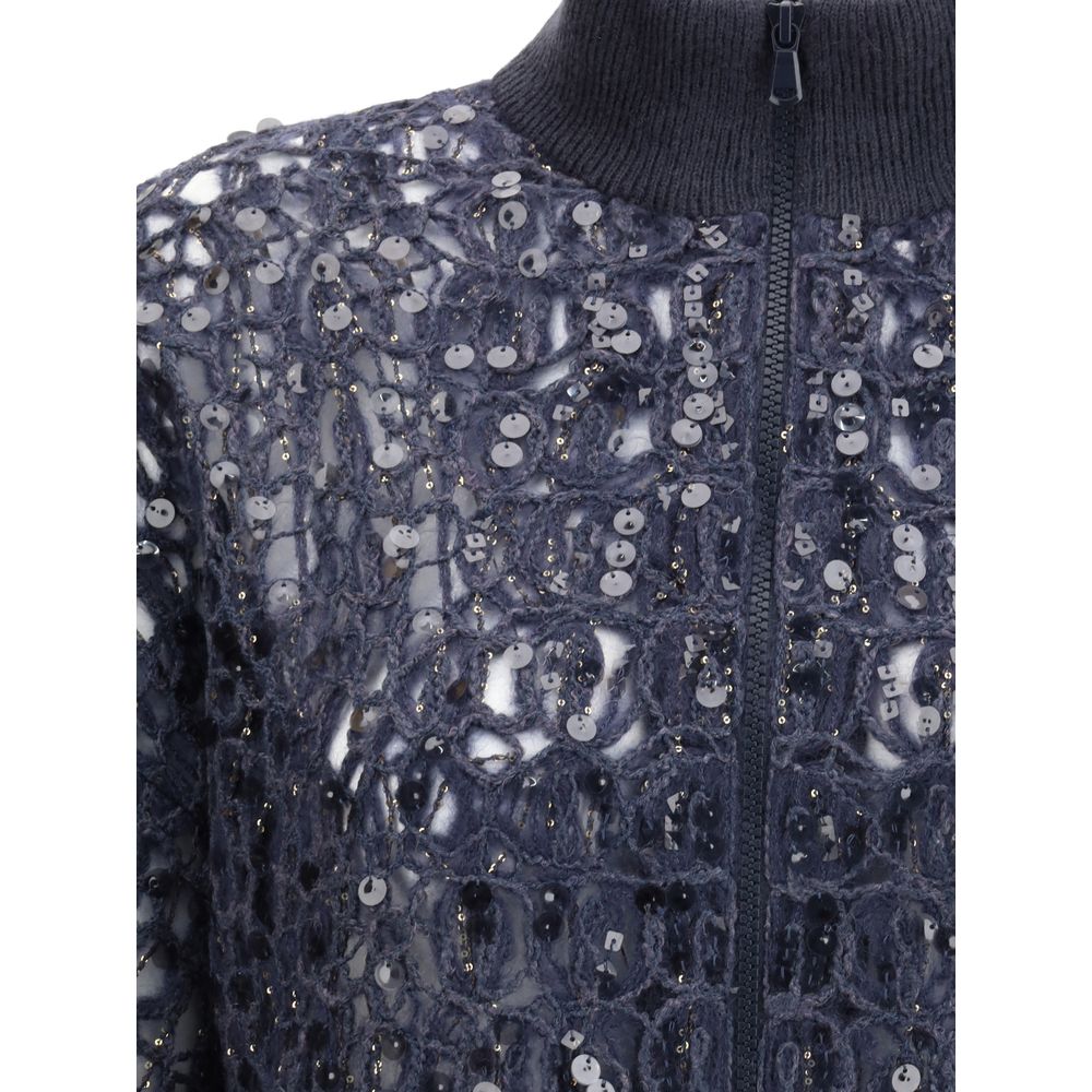 Brunello Cucinelli Sequined Cardigan