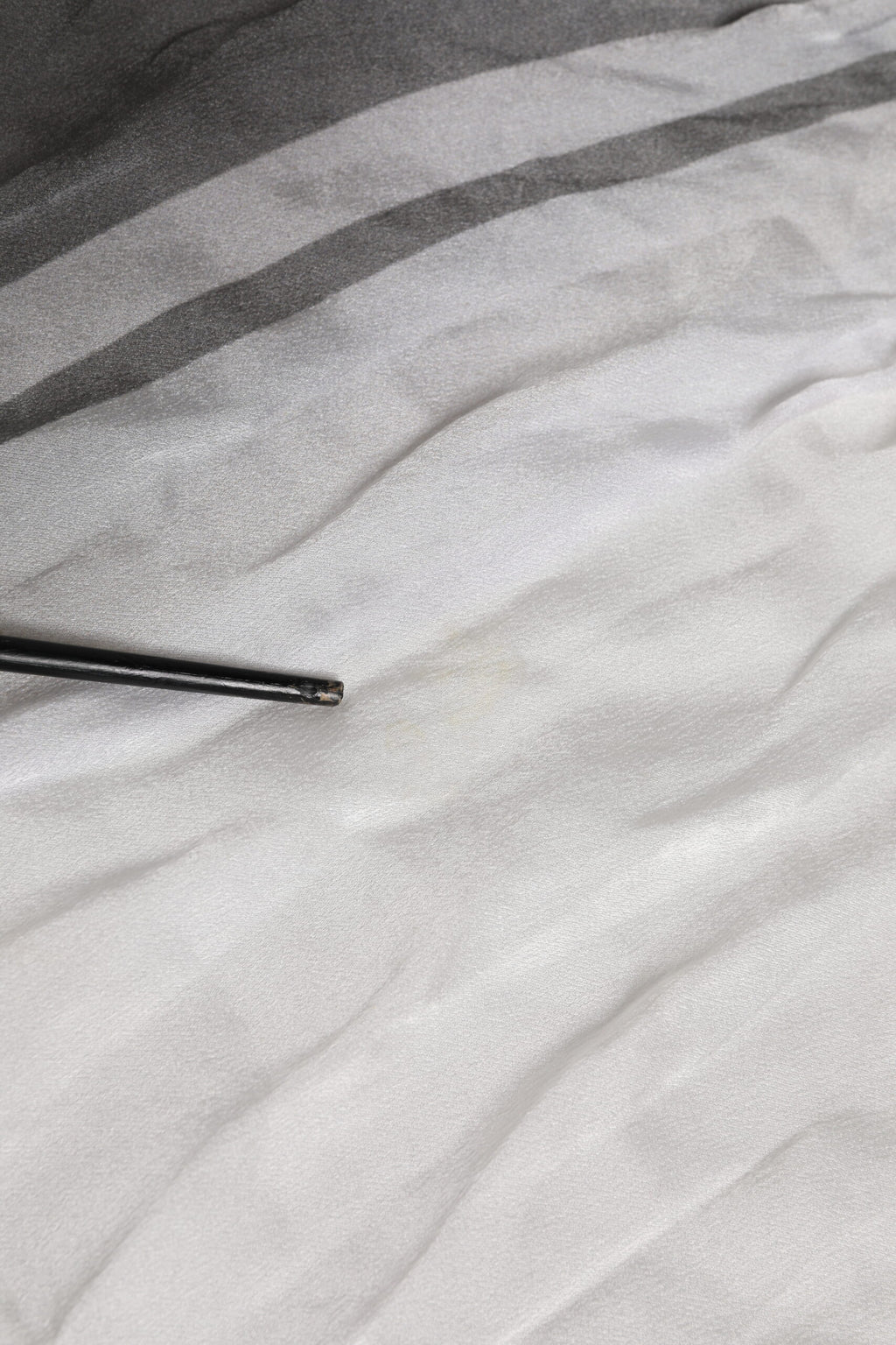 Dolce & Gabbana White Black Silk Warmer Wrap Foulard Scarf