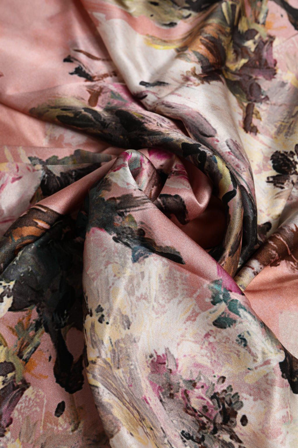 Dolce & Gabbana Pink Silk Floral Print Square Foulard Scarf