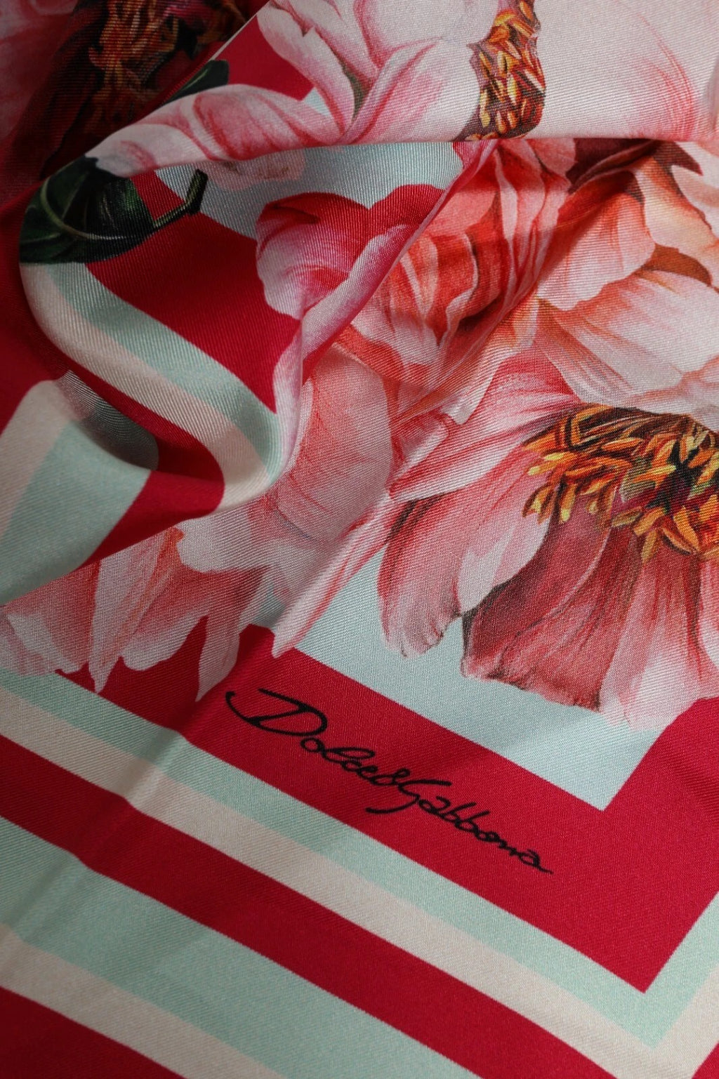Dolce & Gabbana Multicolor Floral Modal Square Foulard Scarf
