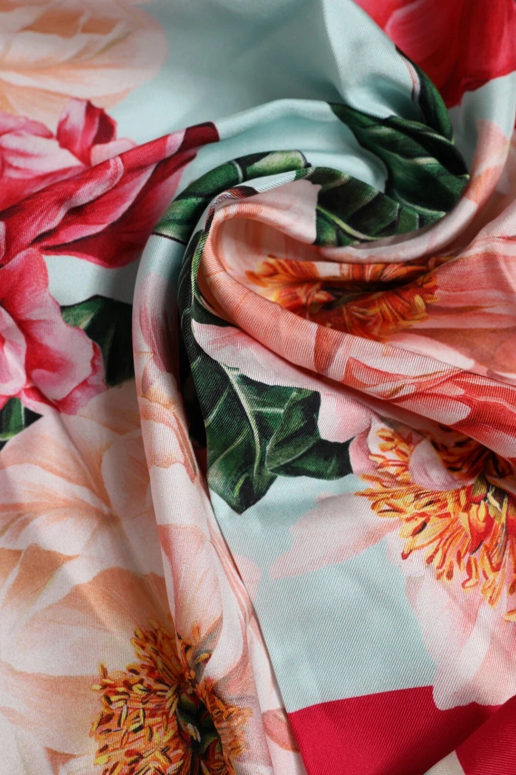 Dolce & Gabbana Multicolor Floral Modal Square Foulard Scarf