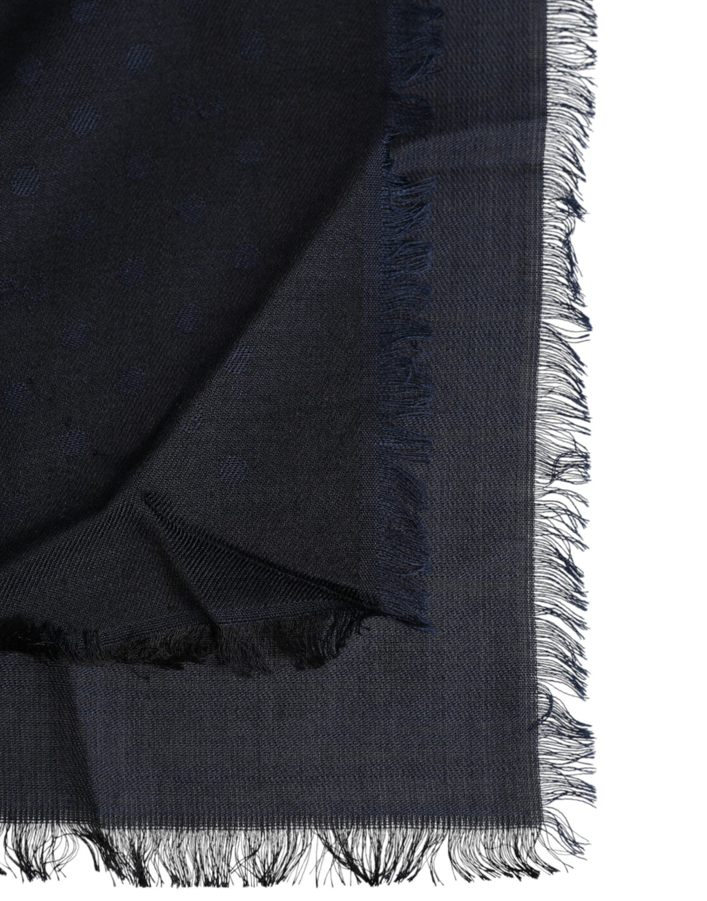 Dolce & Gabbana Black Viscose Fringes Neck Warmer Scarf