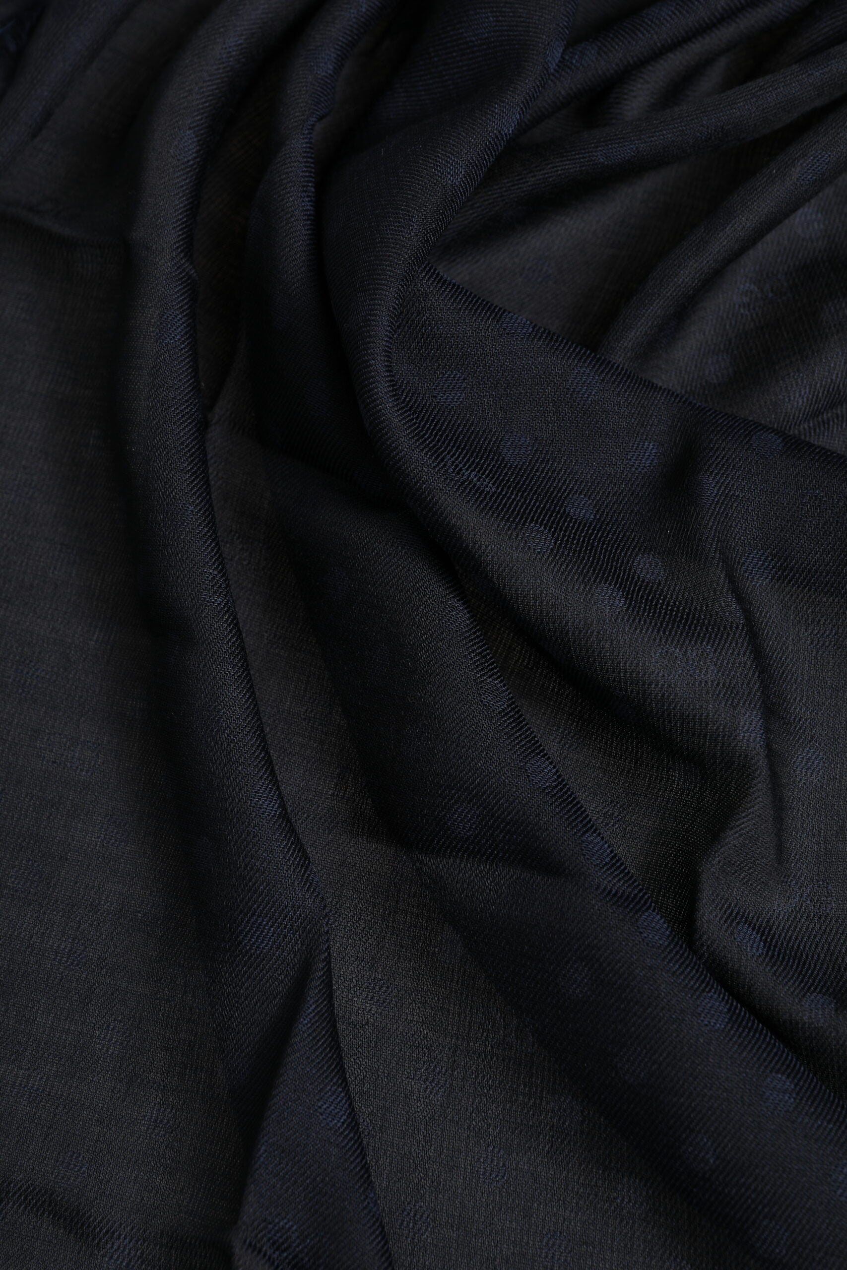 Dolce & Gabbana Black Viscose Fringes Neck Warmer Scarf