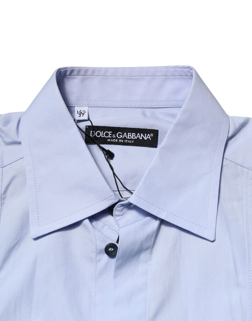 Dolce & Gabbana Light Blue Cotton Long Sleeves Dress Shirt