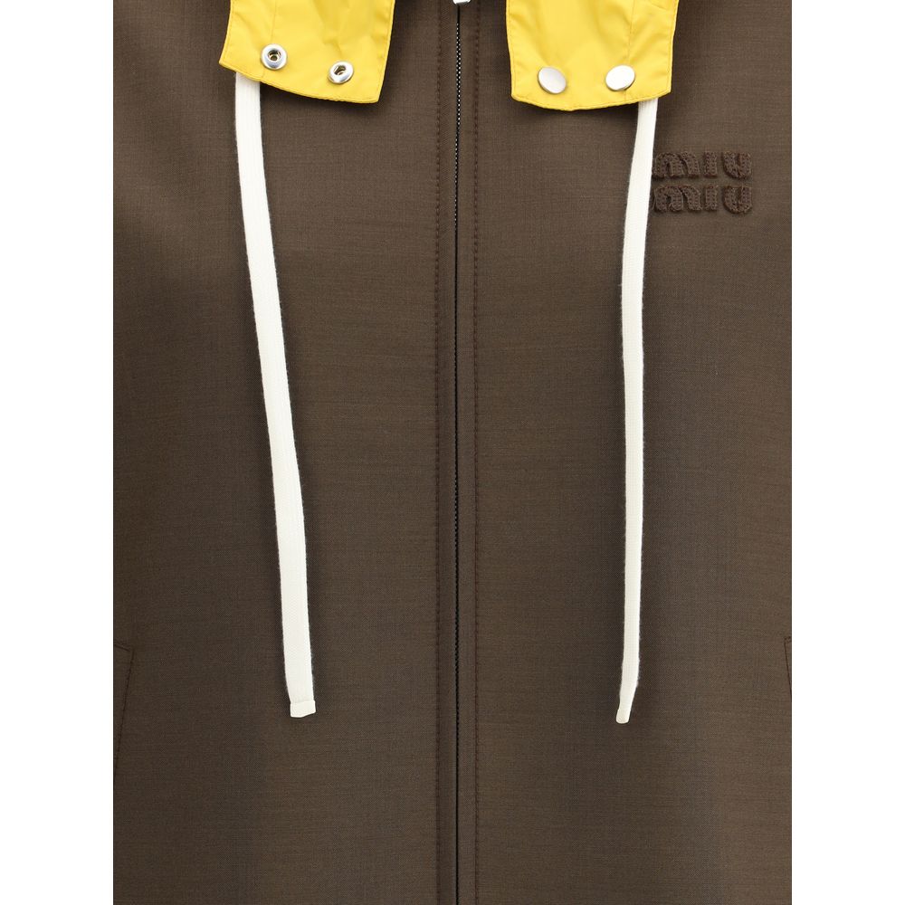 Miu Miu Hooded Bomber Jacket