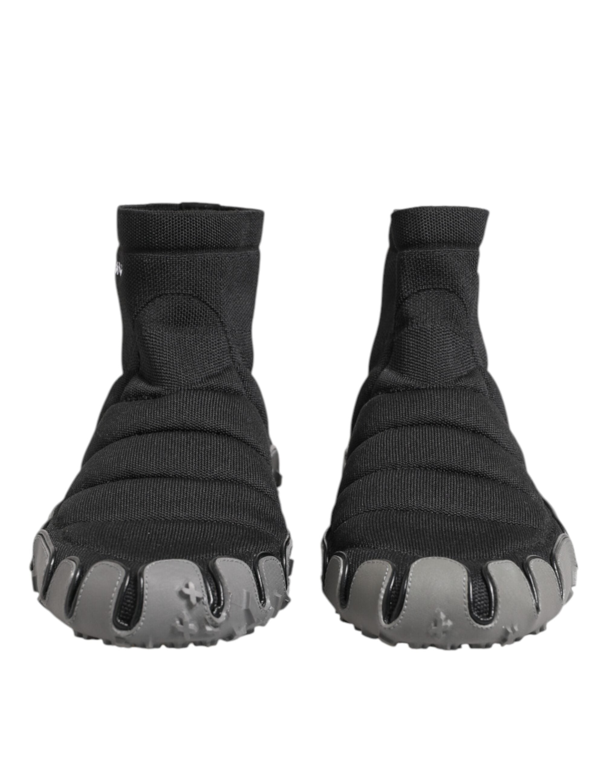 Dolce & Gabbana Black Slip On Ankle Sock Sneakers Shoes