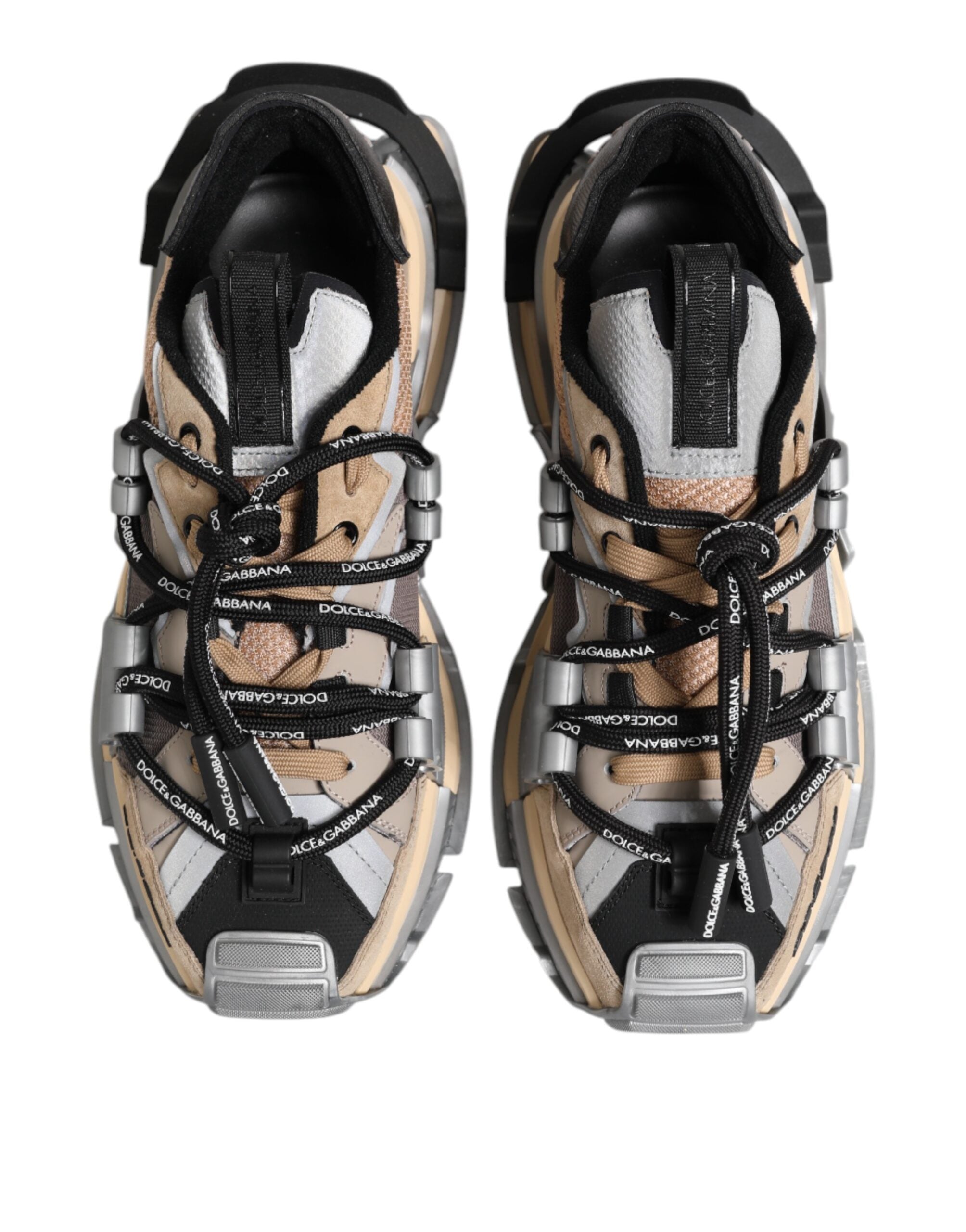 Dolce & Gabbana Multicolor Panelled Space Sneakers Shoes