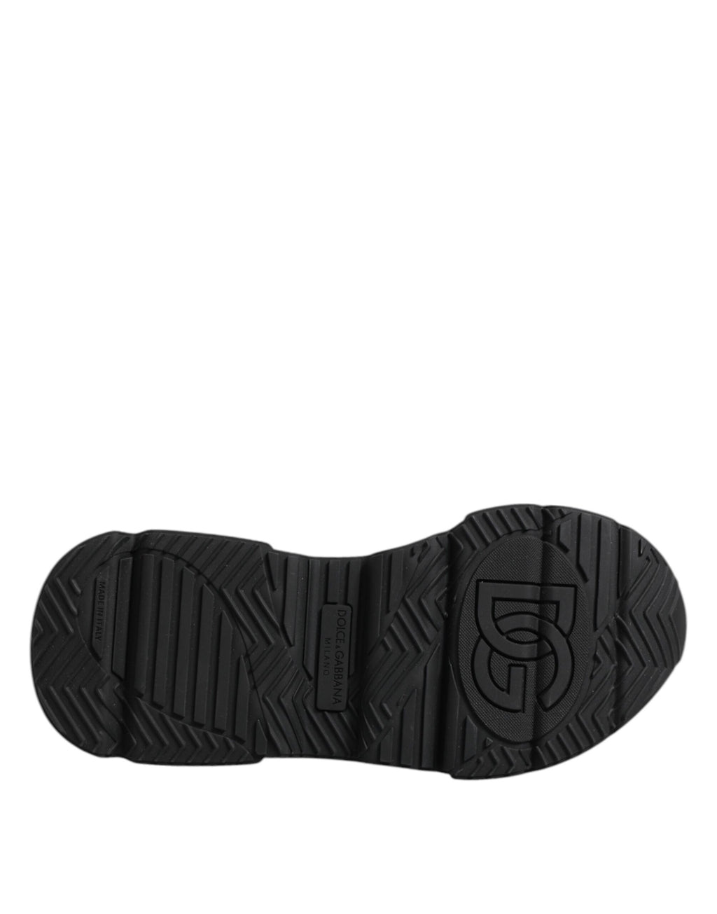 Dolce & Gabbana Black Leather Daymaster Low Top Sneakers Shoes