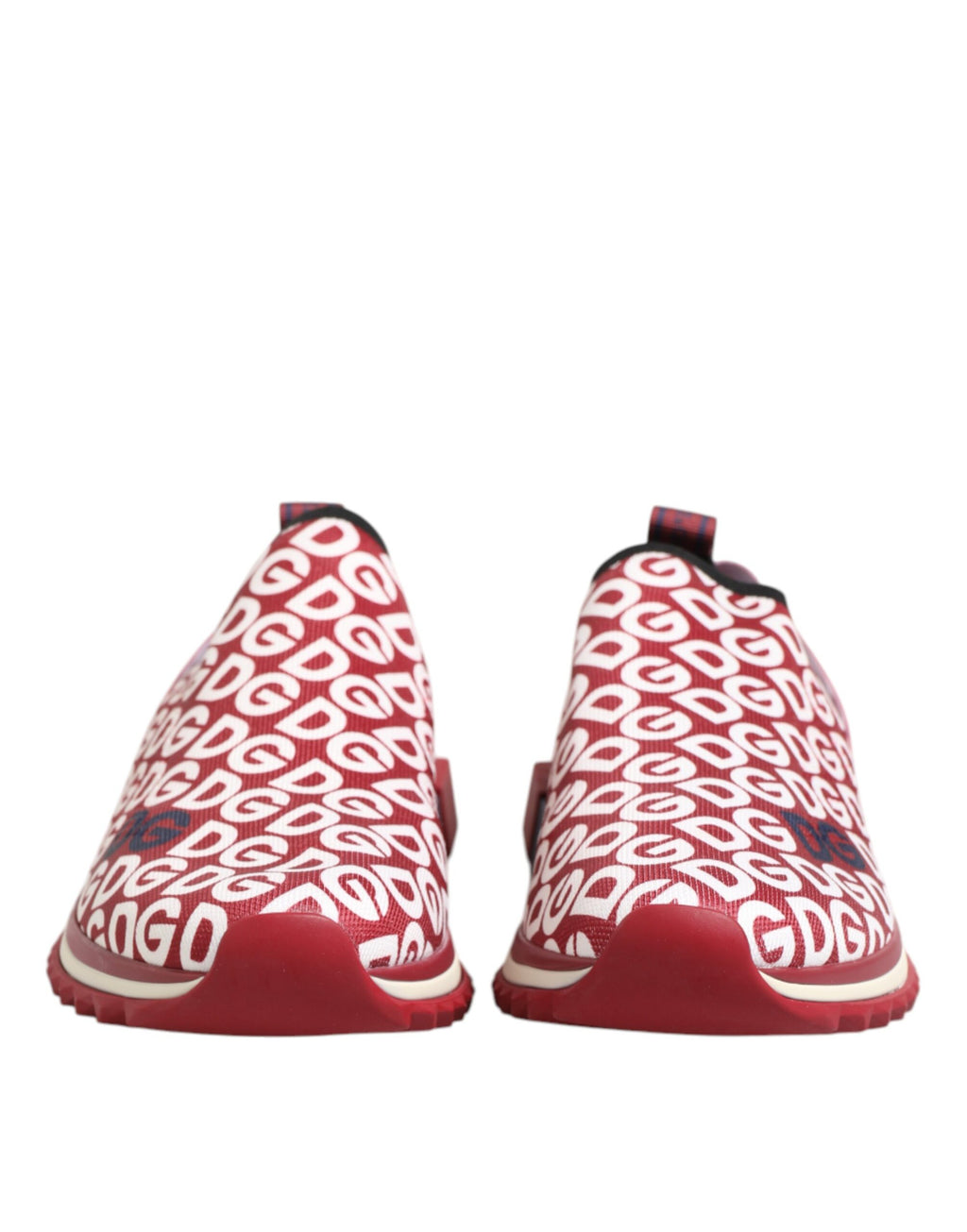 Dolce & Gabbana Red White Sorrento DG Mania Sneakers Shoes