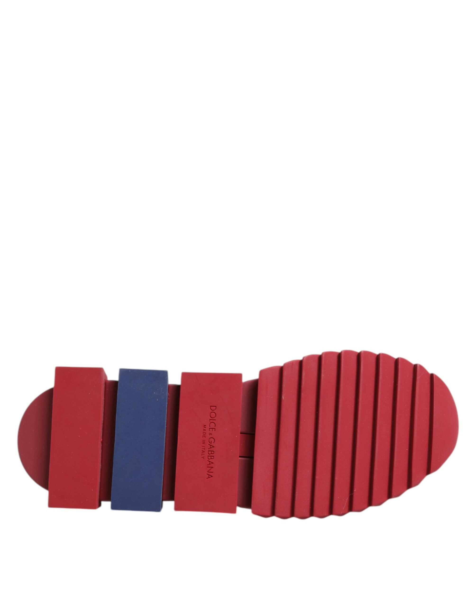 Dolce & Gabbana Red White Sorrento DG Mania Sneakers Shoes