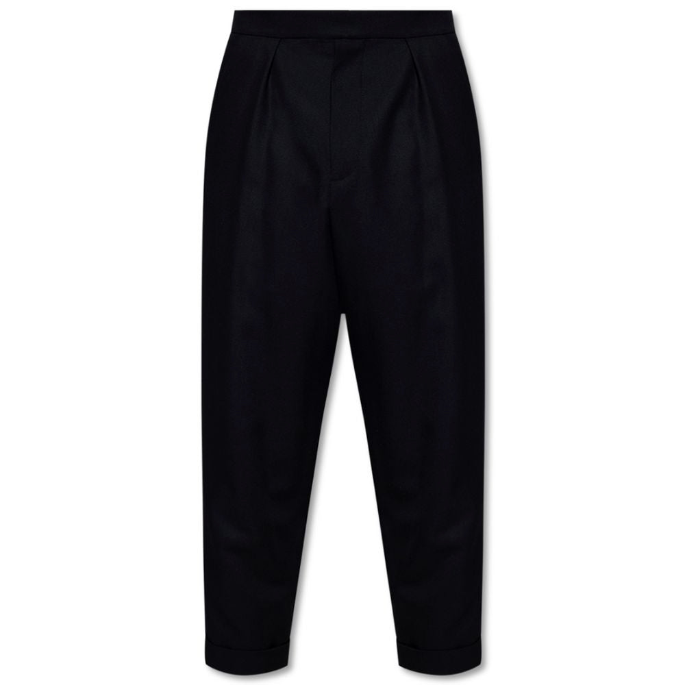 Balmain Black Cotton Jeans & Pant