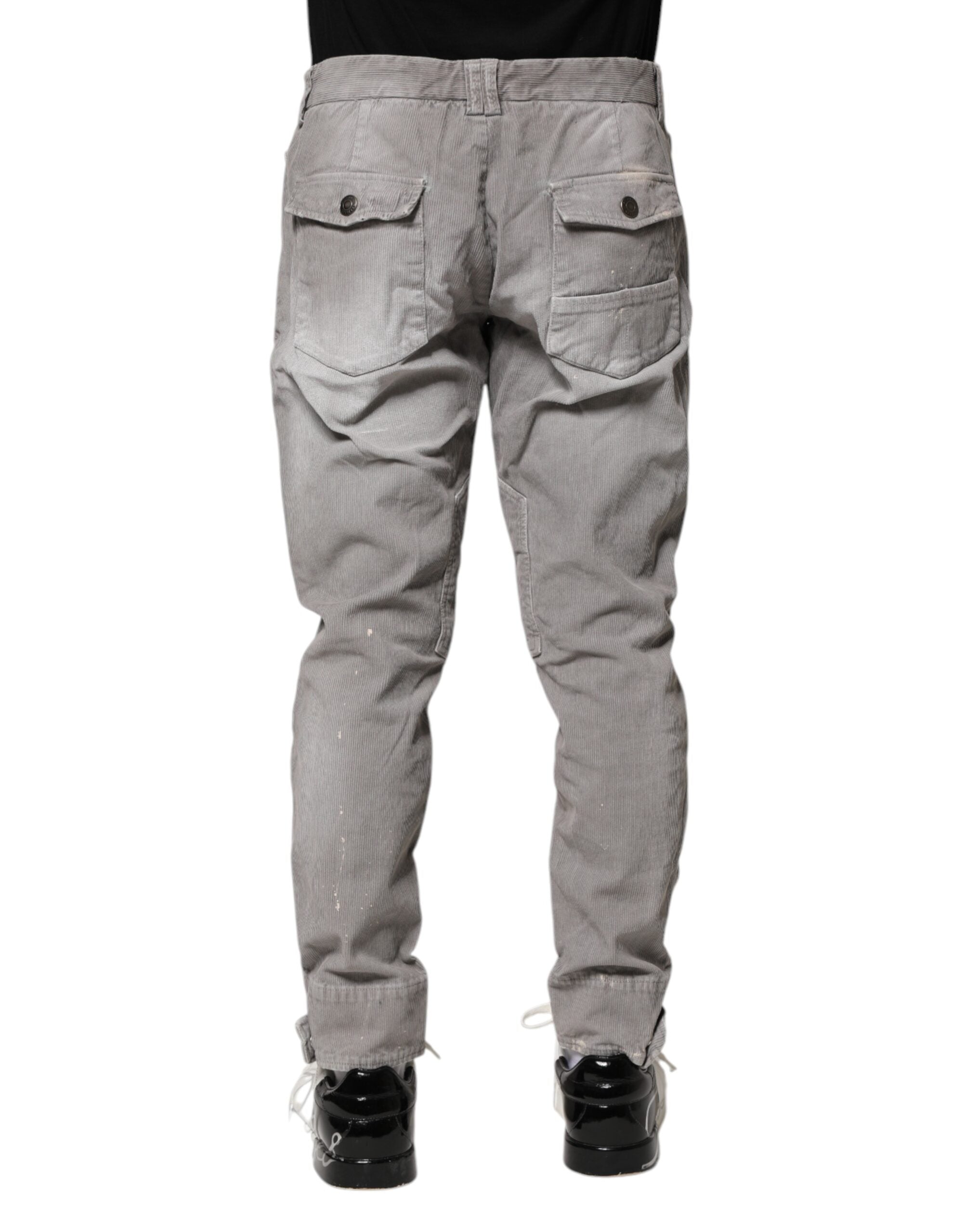 Balmain Light Gray Washed Skinny Fit Men Denim Jeans