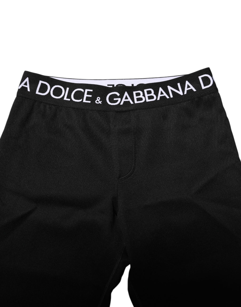 Dolce & Gabbana Black Nylon Skinny Men Jogger Pants