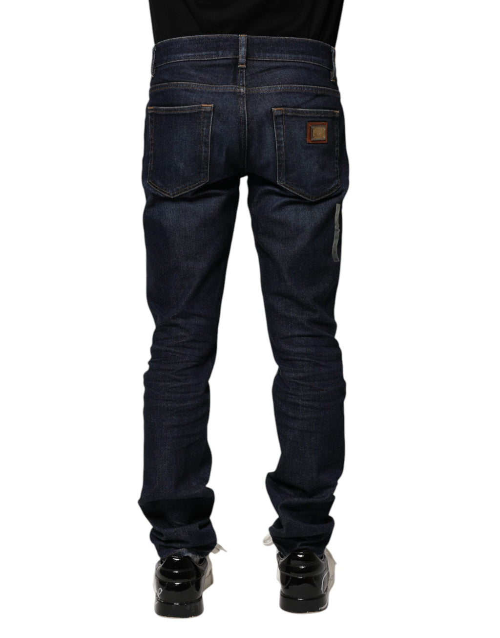 Dolce & Gabbana Dark Blue Cotton Skinny Denim Jeans