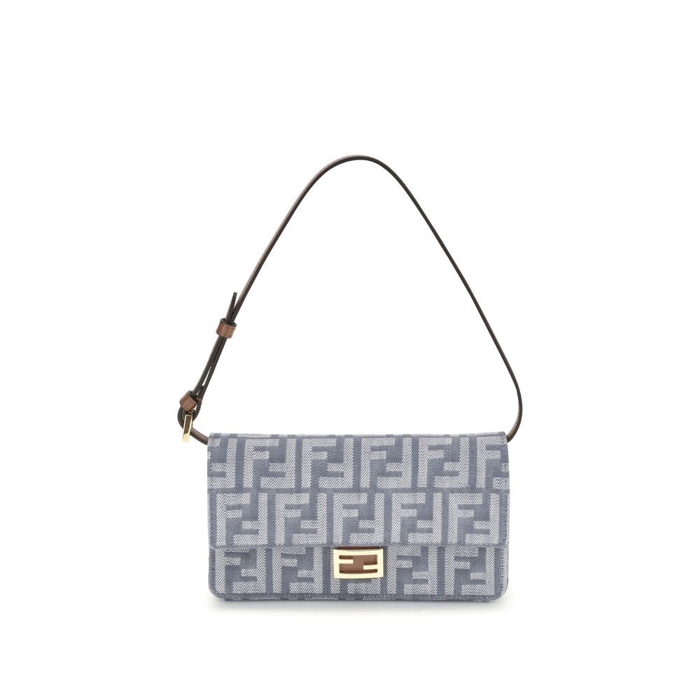 Fendi FF denim Clutch Bag