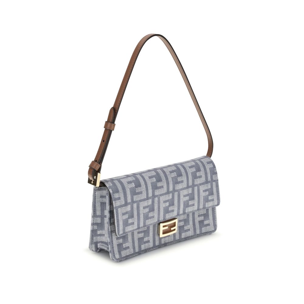 Fendi FF denim Clutch Bag