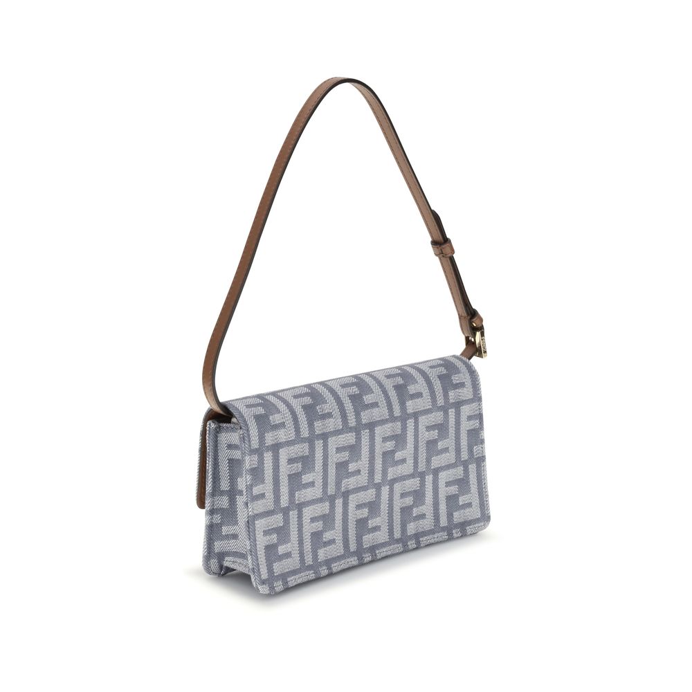 Fendi FF denim Clutch Bag