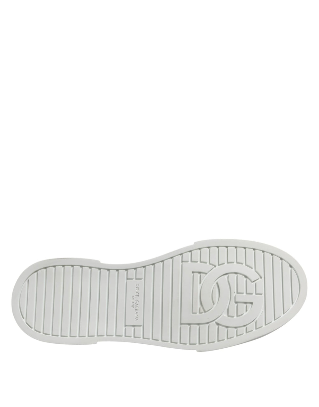 Dolce & Gabbana White Canvas Logo Low Top Men Sneakers Shoes