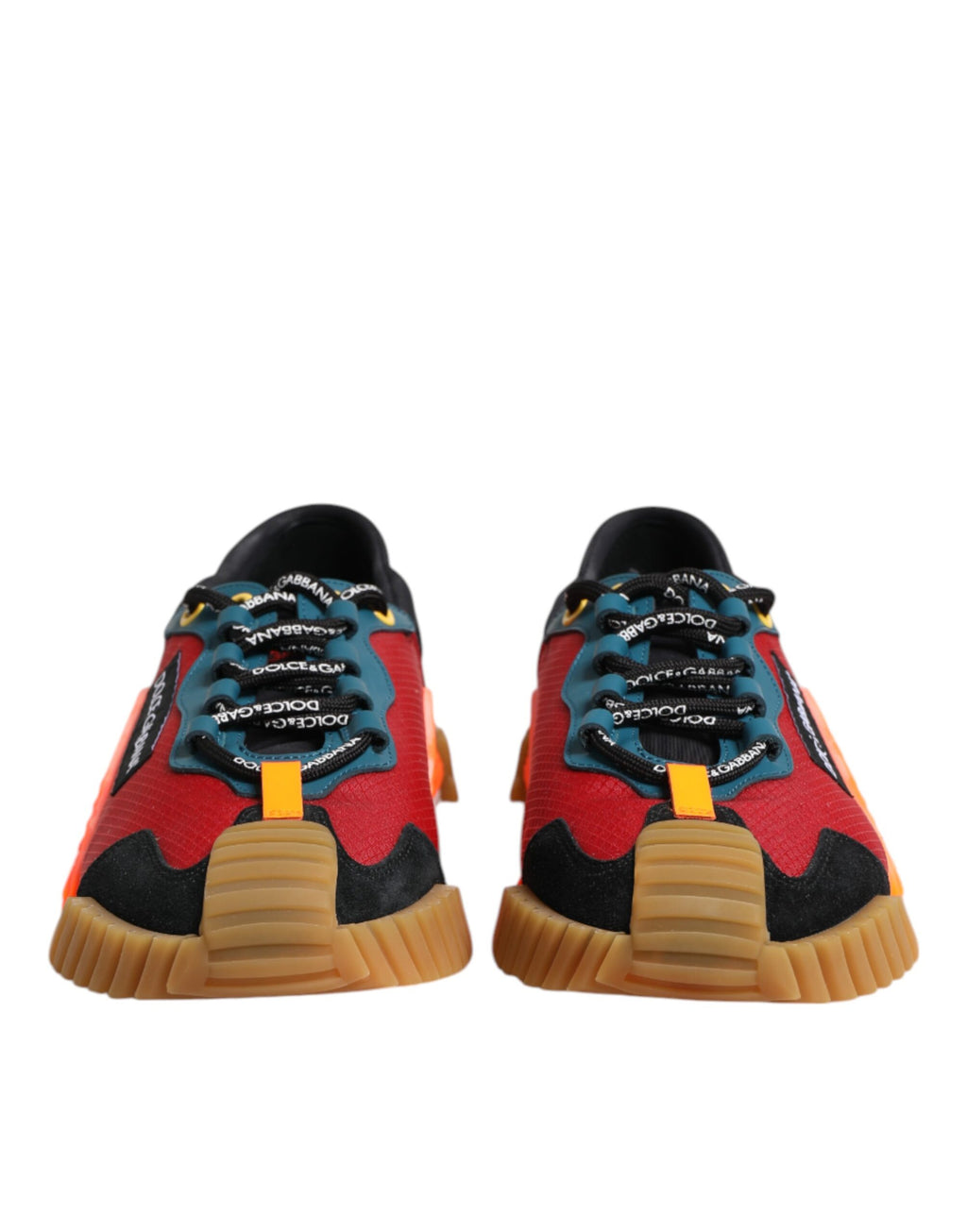 Dolce & Gabbana Multicolor Logo Low Top NS1 Men Sneakers Shoes