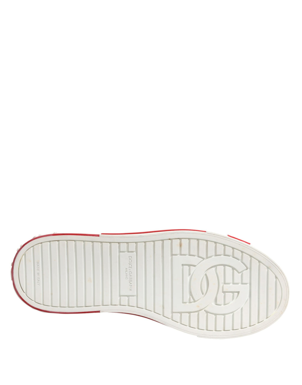 Dolce & Gabbana Red Logo Lace Up Low Top Men Sneakers Shoes