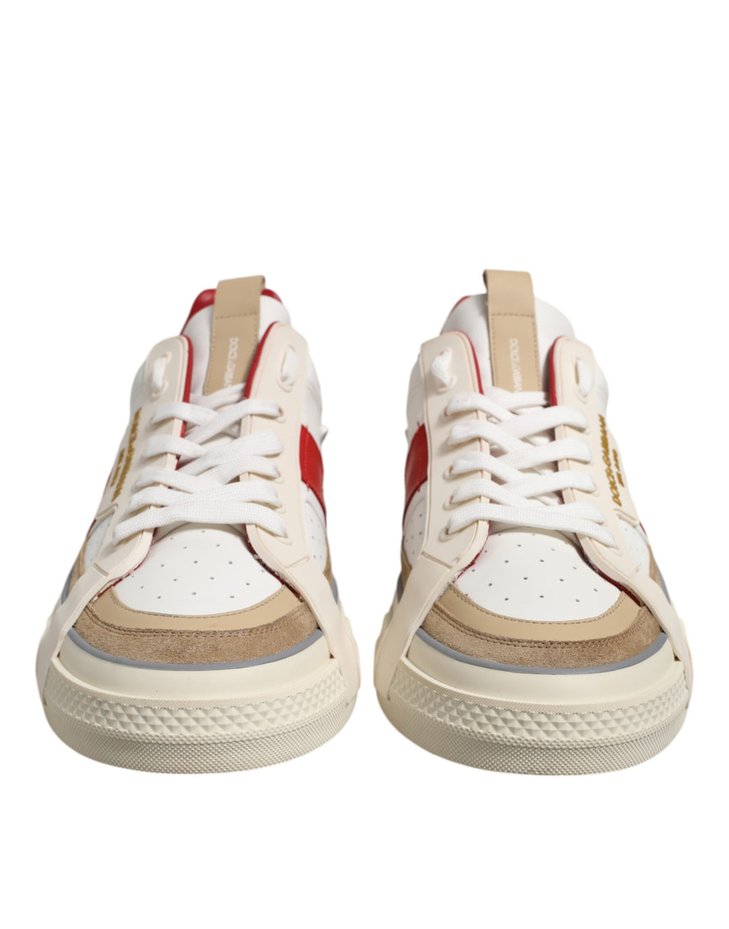 Dolce & Gabbana Multicolor Leather Low Top Sneakers Shoes