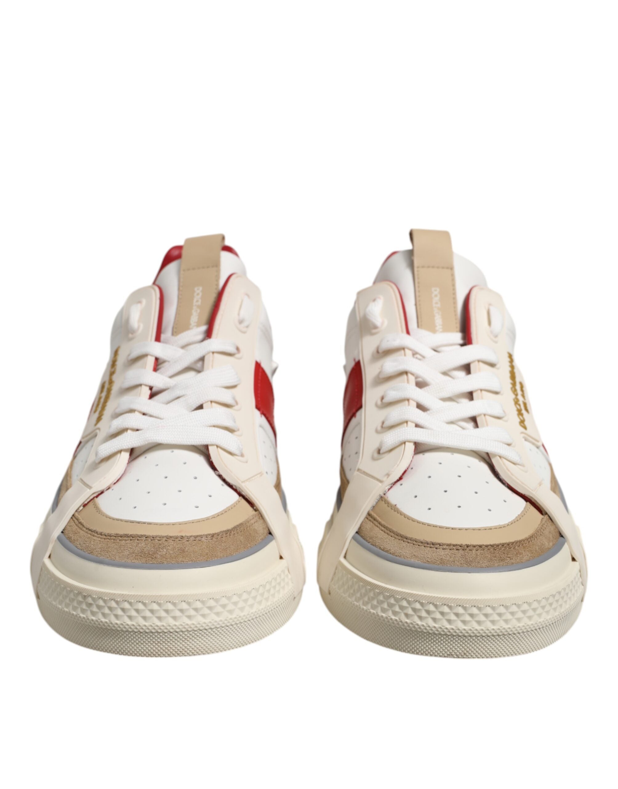 Dolce & Gabbana Multicolor Leather Low Top Sneakers Shoes