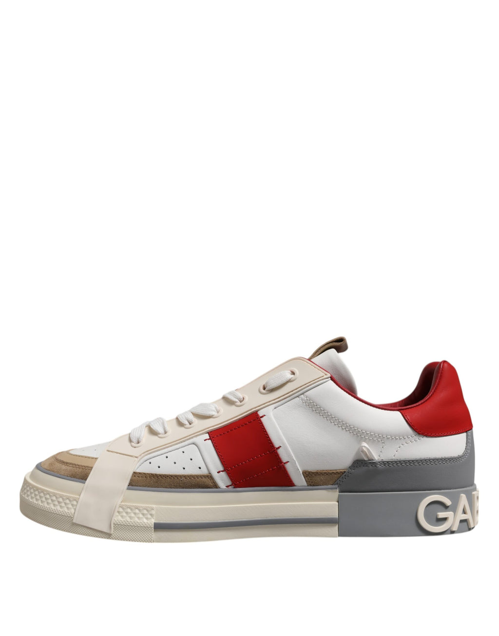 Dolce & Gabbana Multicolor Leather Low Top Sneakers Shoes