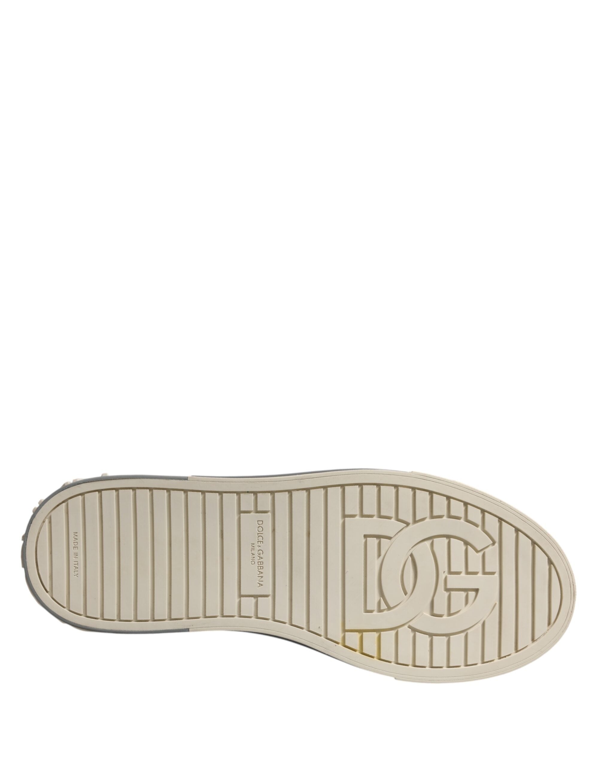 Dolce & Gabbana Multicolor Leather Low Top Sneakers Shoes