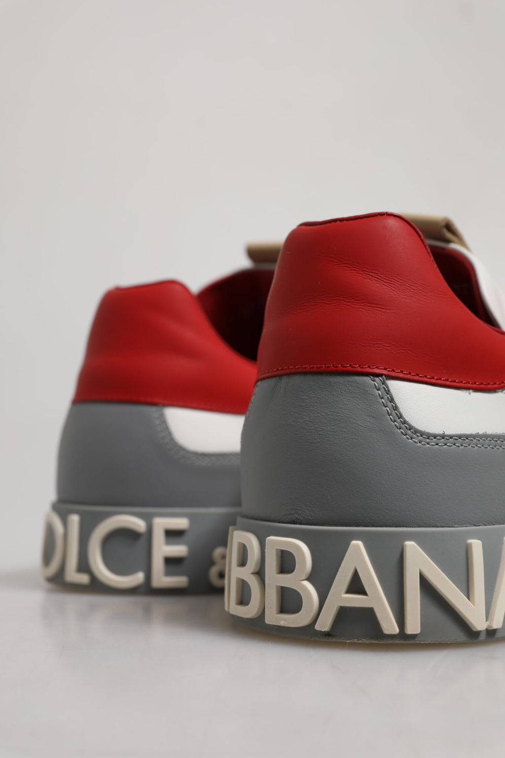 Dolce & Gabbana Multicolor Leather Low Top Sneakers Shoes