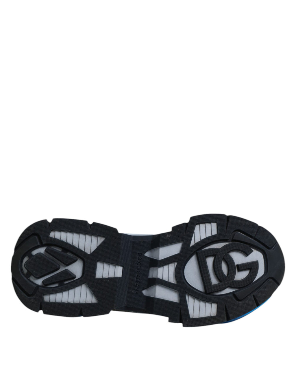 Dolce & Gabbana White Blue Logo Airmaster Men Sneakers Shoes