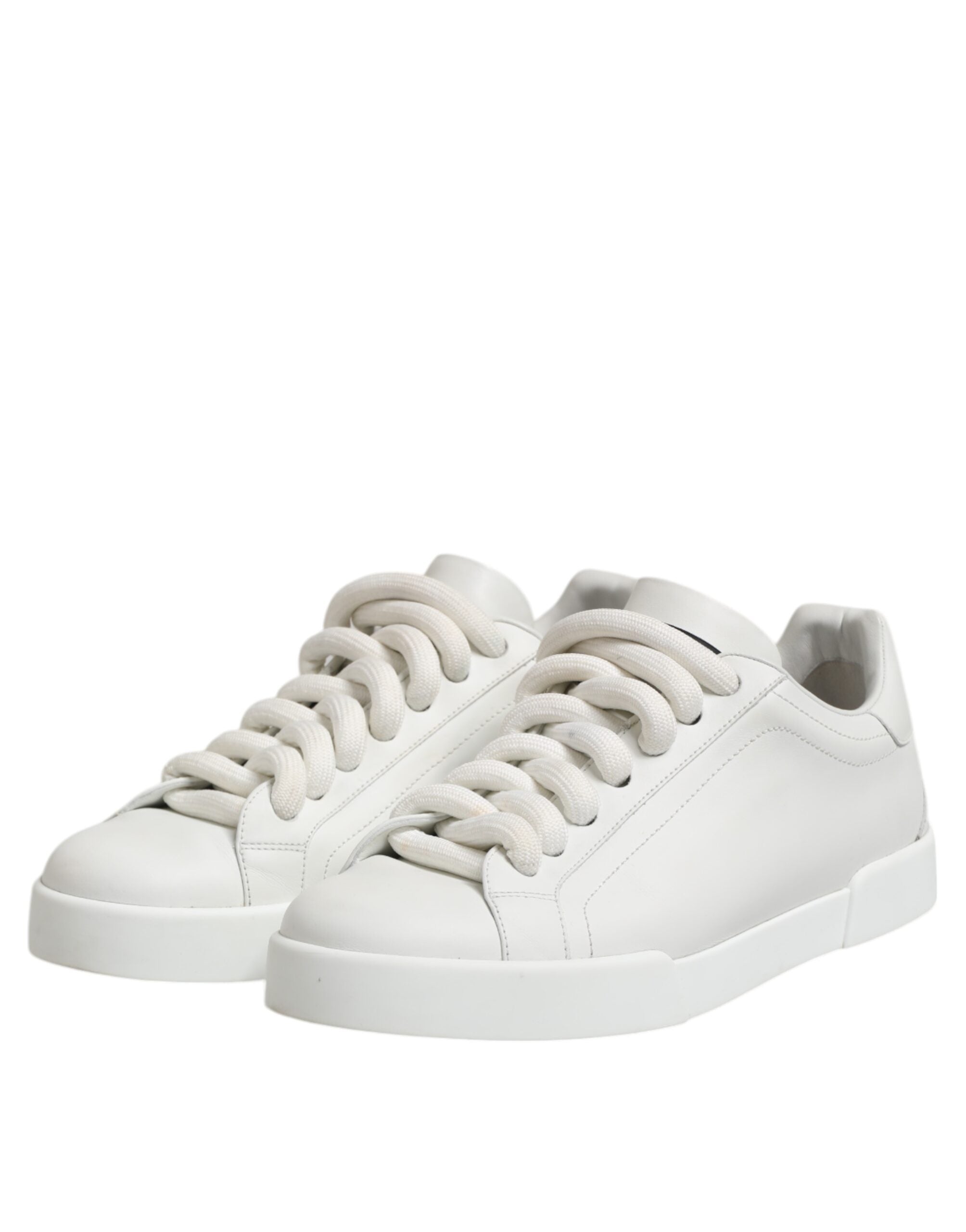 Dolce & Gabbana White Logo Lace Up Low Top Men Sneakers Shoes