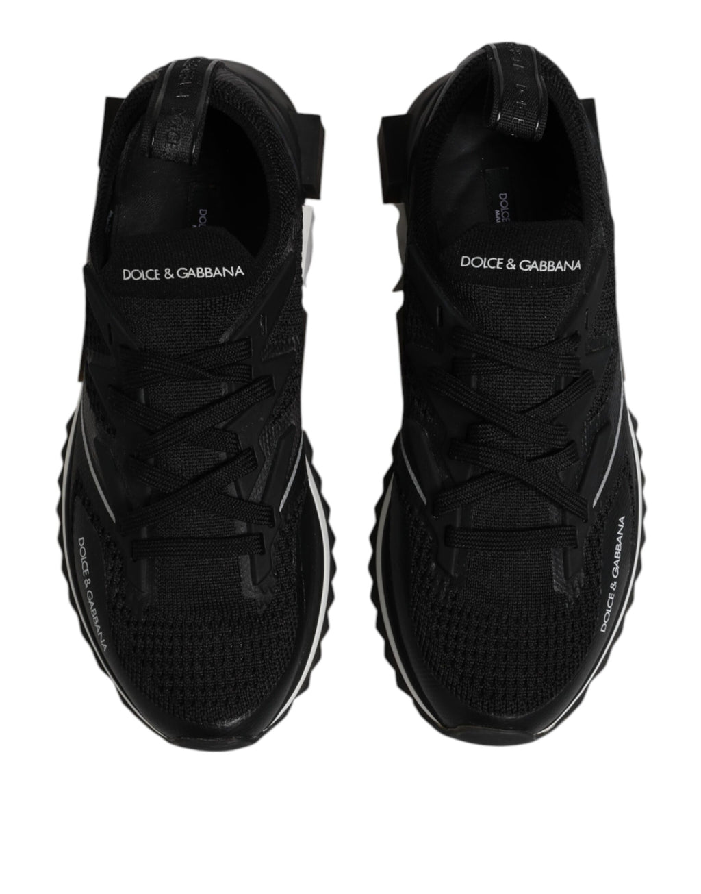 Dolce & Gabbana Black SORRENTO Sport Stretch Sneakers Shoes