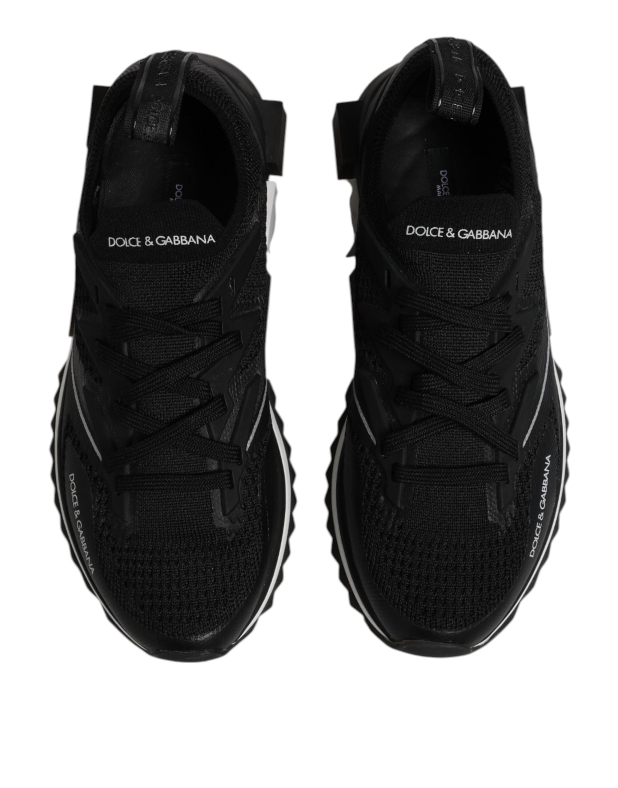 Dolce & Gabbana Black SORRENTO Sport Stretch Sneakers Shoes