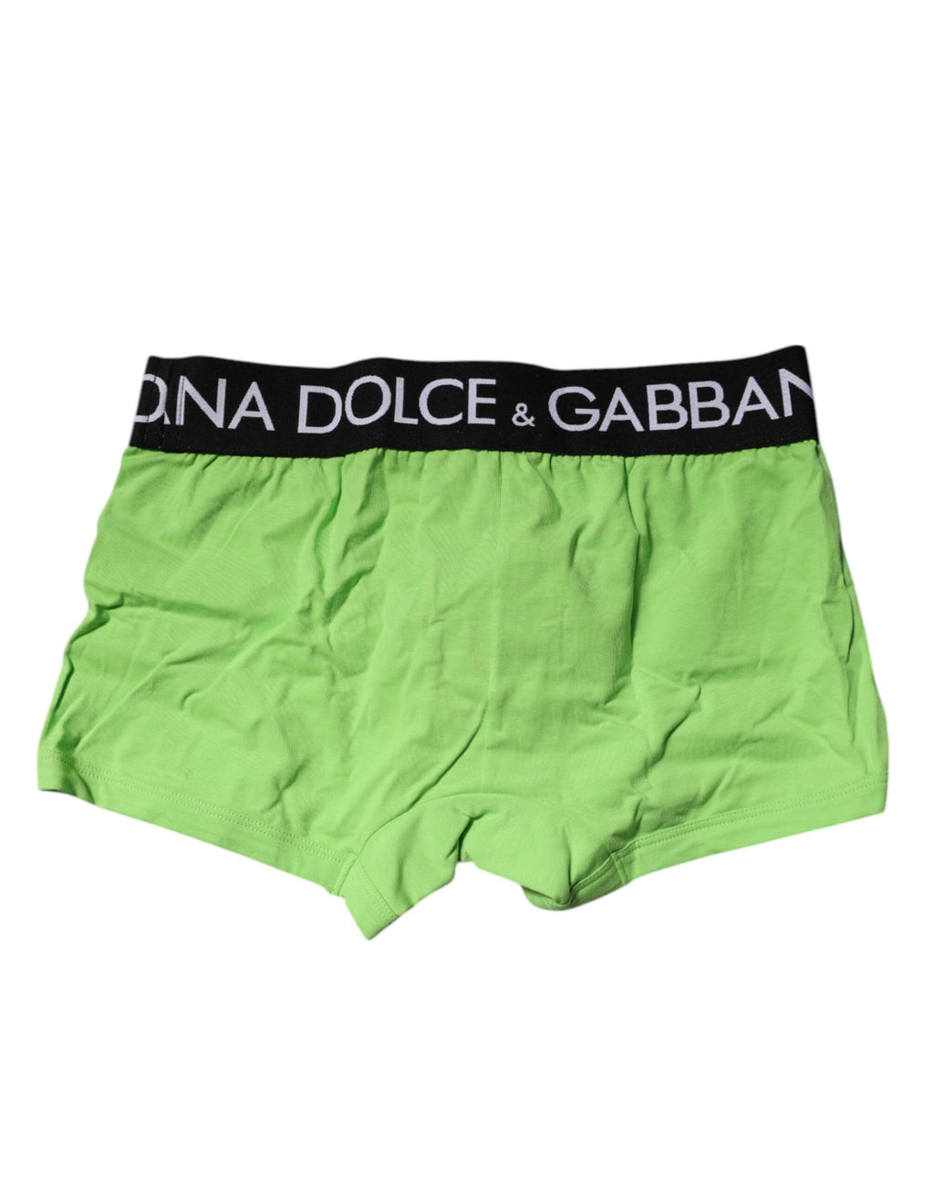 Dolce & Gabbana Green Cotton Regular Men Boxer Brief Underwear