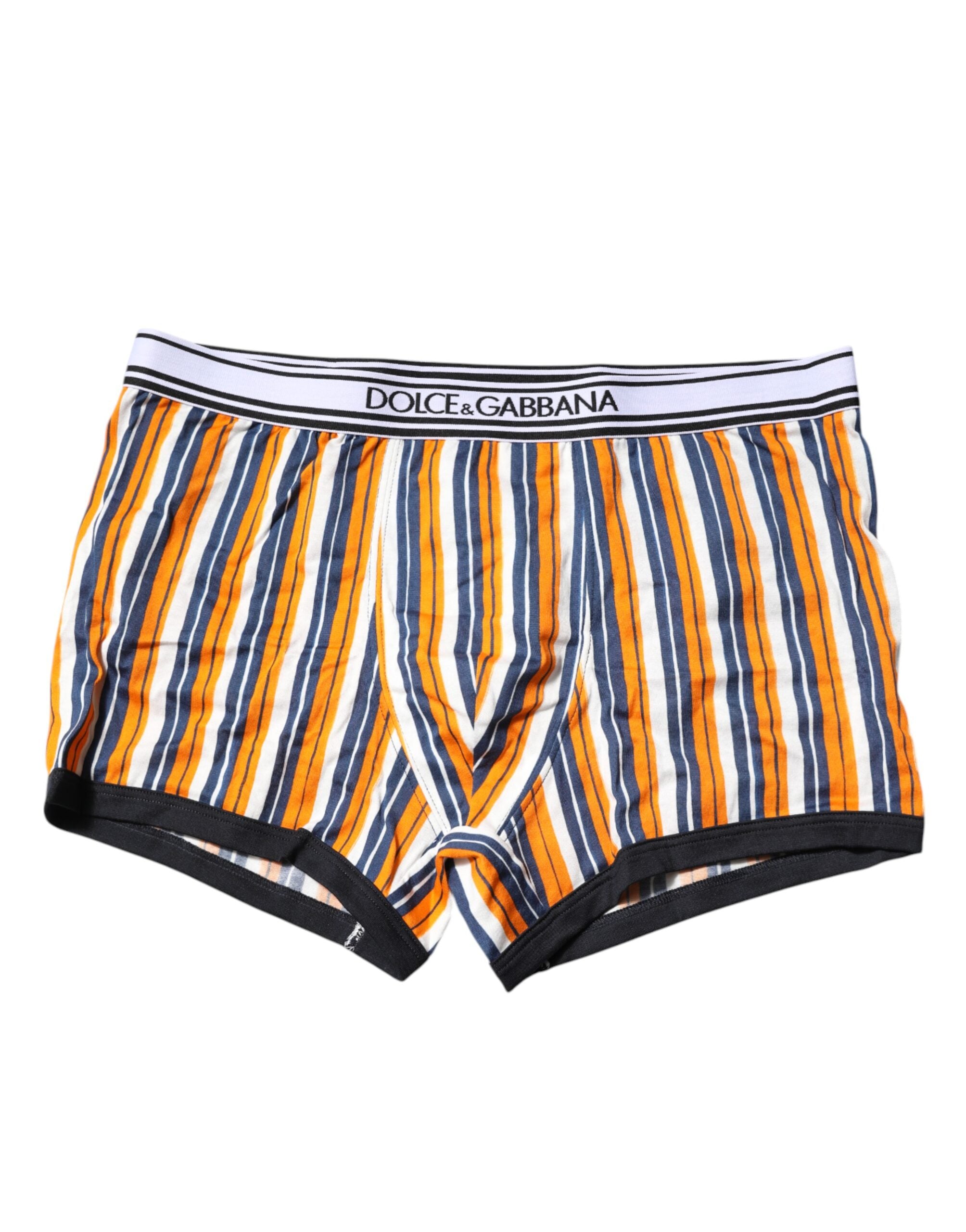 Dolce & Gabbana Multicolor Striped Cotton Men Boxer Underwear