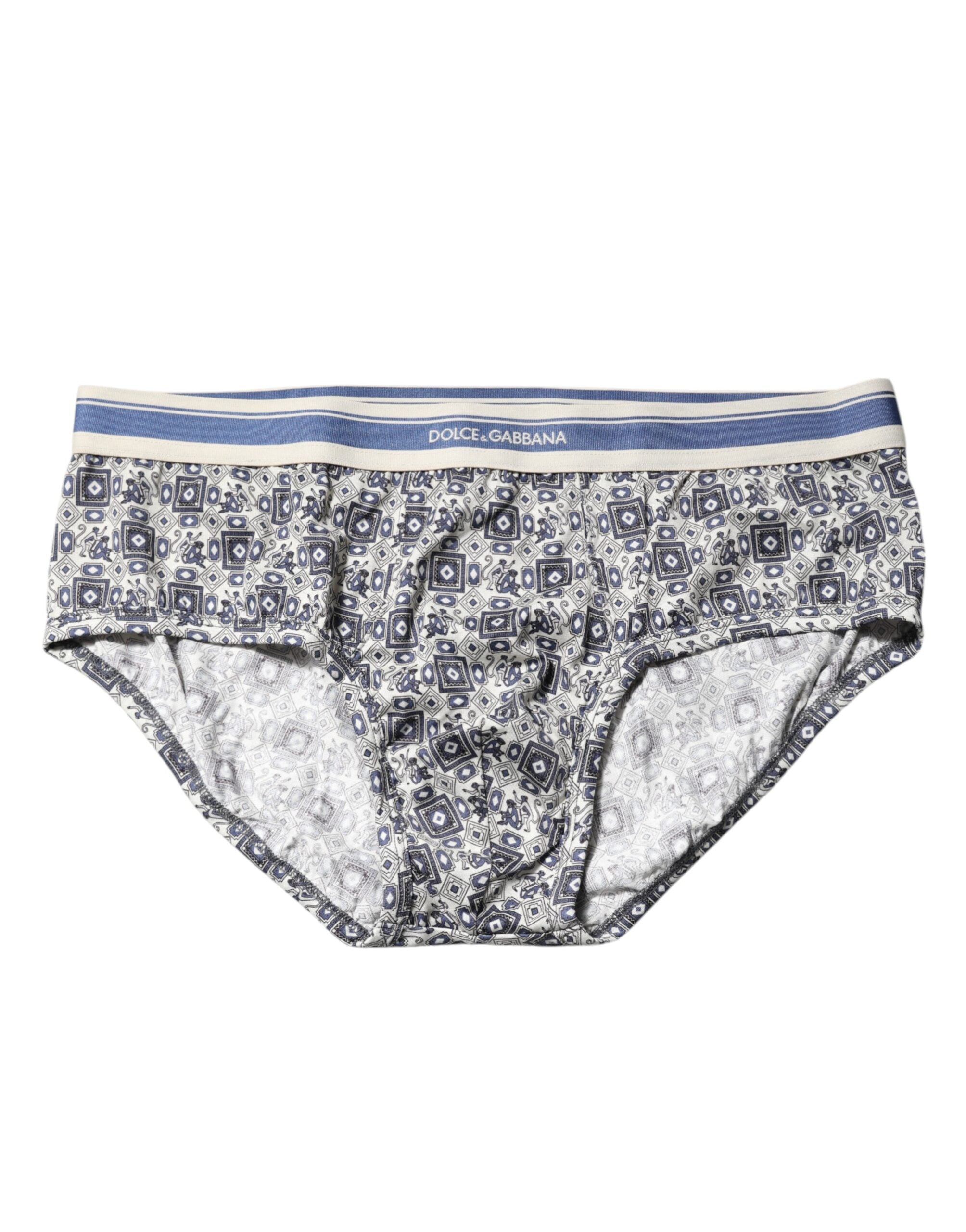 Dolce & Gabbana Multicolor Patterned Regular Brief Underwear