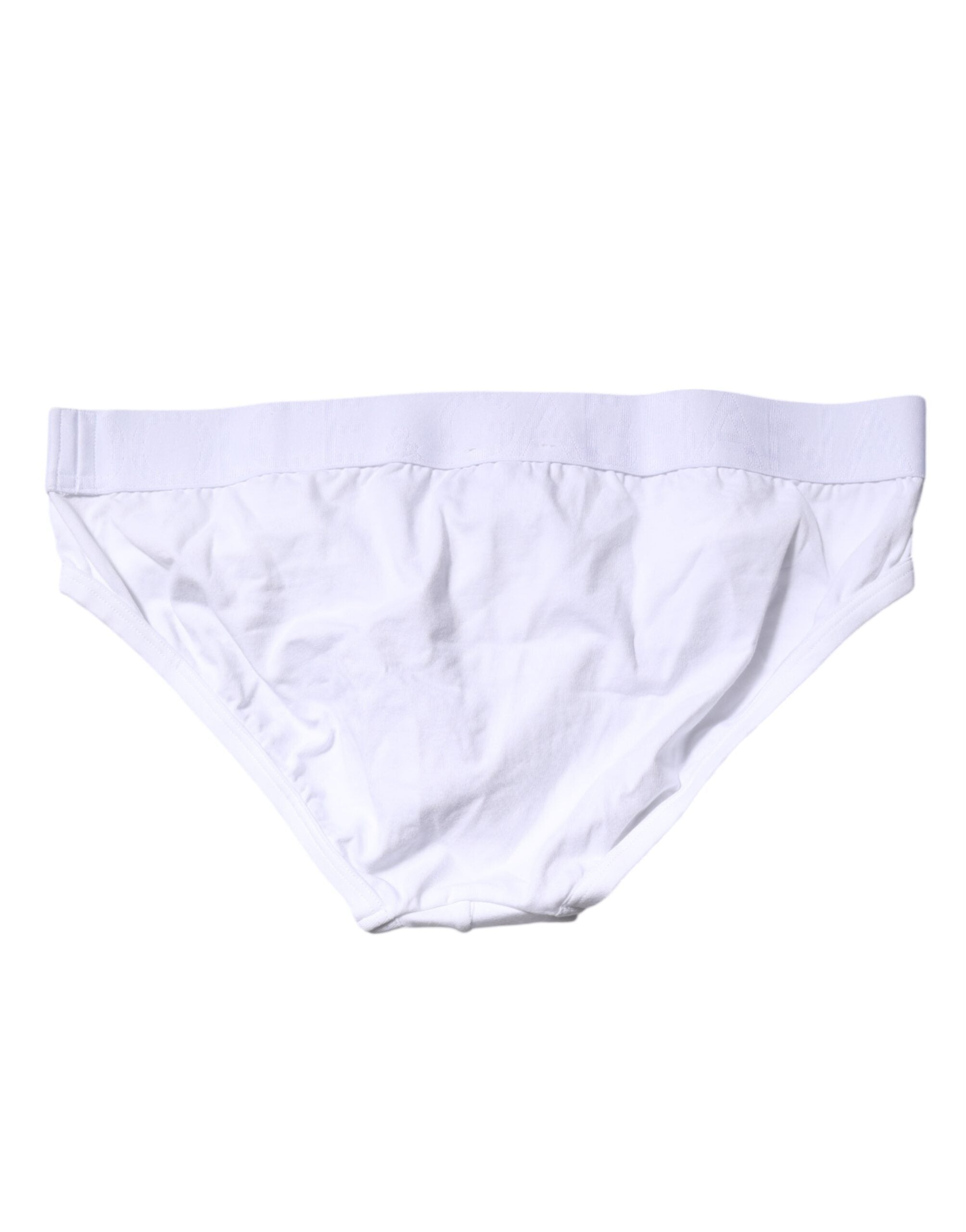 Dolce & Gabbana White Cotton Stretch Regular Brief Underwear