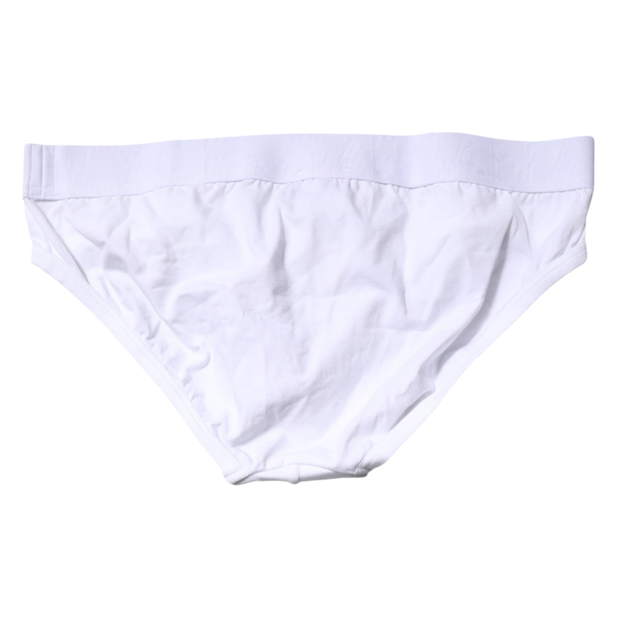Dolce & Gabbana White Cotton Stretch Regular Brief Underwear