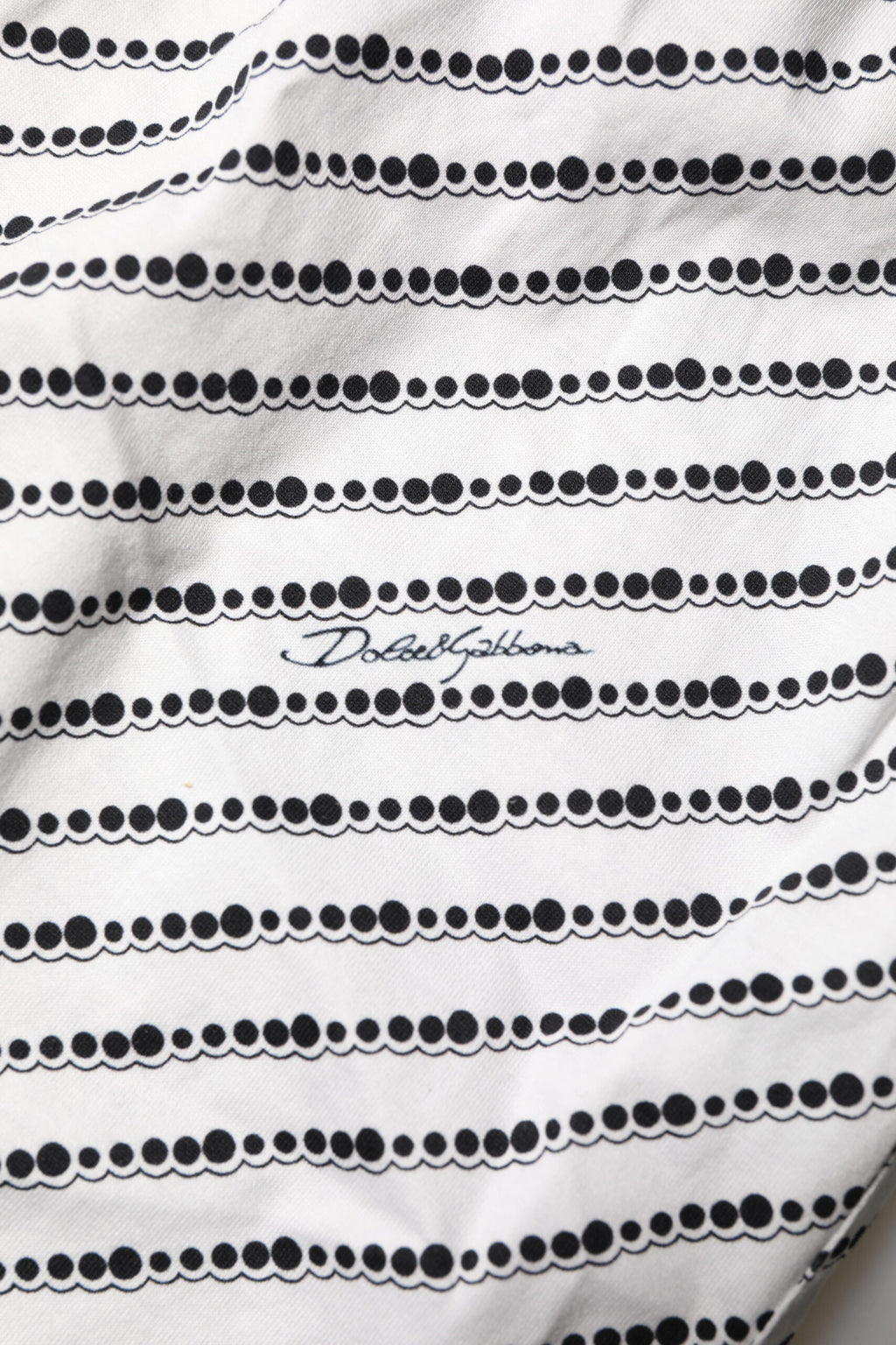 Dolce & Gabbana White Black Patterned Regular Boxer Underwear